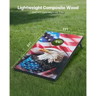 VEVOR Cornhole Spiel Set (920 x 600 x 241 mm) Cornhole-Spielbretter, tragbares Wurfbrett aus MDF-Holz, Cornhole-Spiel für Erwachsene, inkl. 8 Sitzsäcken & Tragetasche, für Garten Hinterhof Strand VEVOR Cornhole Spiel Set (920 x 600 x 241 mm) Cornhole-Spielbretter, tragbares Wurfbrett aus MDF-Holz, Cornhole-Spiel für Erwachsene, inkl. 8 Sitzsäcken & Tragetasche, für Garten Hinterhof Strand