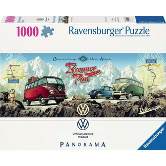 Puzzle Panorama – Mit dem Bulli über den Brenner Puzzle Panorama – Mit dem Bulli über den Brenner