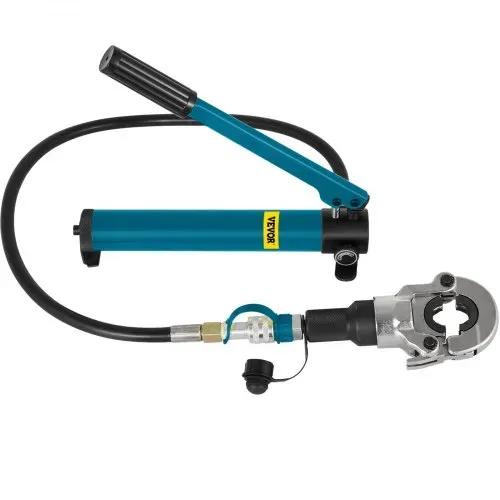 VEVOR Presszange 12-28 mm Typ V, Crimpzange Presszange 6 T Presskraft, Rohrpresszange 16-32 mm Typ TH, Hydraulische Presszange mit Gummigriff, 360°-Schwenkkopf, für PEX-Rohre, PB-Rohre, Kupferrohre – Bild 8