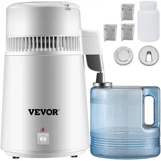 VEVOR Wasserdestilliergerät Trinkwasser, 750 W Wasser Destilliergerät 1,3 L/H Destilator Wasser Destilliergerät, 304 Edelstahl weißes Destilliermaschine mit Handgriff, Thermostat VEVOR Wasserdestilliergerät Trinkwasser, 750 W Wasser Destilliergerät 1,3 L/H Destilator Wasser Destilliergerät, 304 Edelstahl weißes Destilliermaschine mit Handgriff, Thermostat