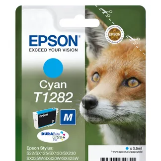 Epson Fox Singlepack Cyan T1282 DURABrite Ultra Ink Epson Fox Singlepack Cyan T1282 DURABrite Ultra Ink