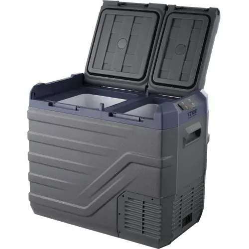 VEVOR Autokühlschrank, 12-Volt-Autokühlschrank, tragbarer 40-Liter-Gefrierschrank mit zwei Zonen, einstellbarer Bereich von -20 °C bis 20 °C, 12/24 V Gleichstrom und 100–240 V Wechselstrom, Kompressorkühler für den Außenbereich, Camping, Wohnmobil – Bild 8