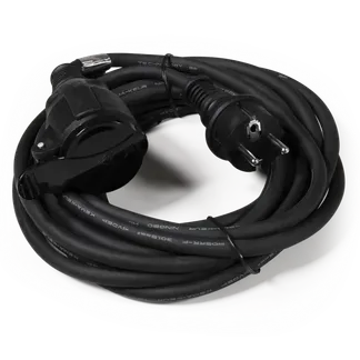 Netzkabel Schutzkontakt-Verlängerung McPower, 5m, 3×1,5mm², IP44, schwarz Netzkabel Schutzkontakt-Verlängerung McPower, 5m, 3×1,5mm², IP44, schwarz
