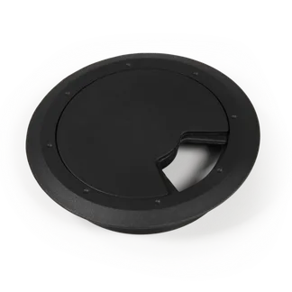 Kabeldurchführung McPower “WB-01“ aus Kunststoff, schwarz, Ø76mm Kabeldurchführung McPower “WB-01“ aus Kunststoff, schwarz, Ø76mm