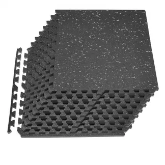 VEVOR 12 x Puzzlematte Bodenschutzmatte 61 x 61 x 2 cm, Hochdichte EVA-Schaumstoffmatte, Ineinandergreifende Fitnessmatte Gymnastikmatte Sportmatte, Trainingsmatte (Schwarz) mit Grauen Punkten VEVOR 12 x Puzzlematte Bodenschutzmatte 61 x 61 x 2 cm, Hochdichte EVA-Schaumstoffmatte, Ineinandergreifende Fitnessmatte Gymnastikmatte Sportmatte, Trainingsmatte (Schwarz) mit Grauen Punkten