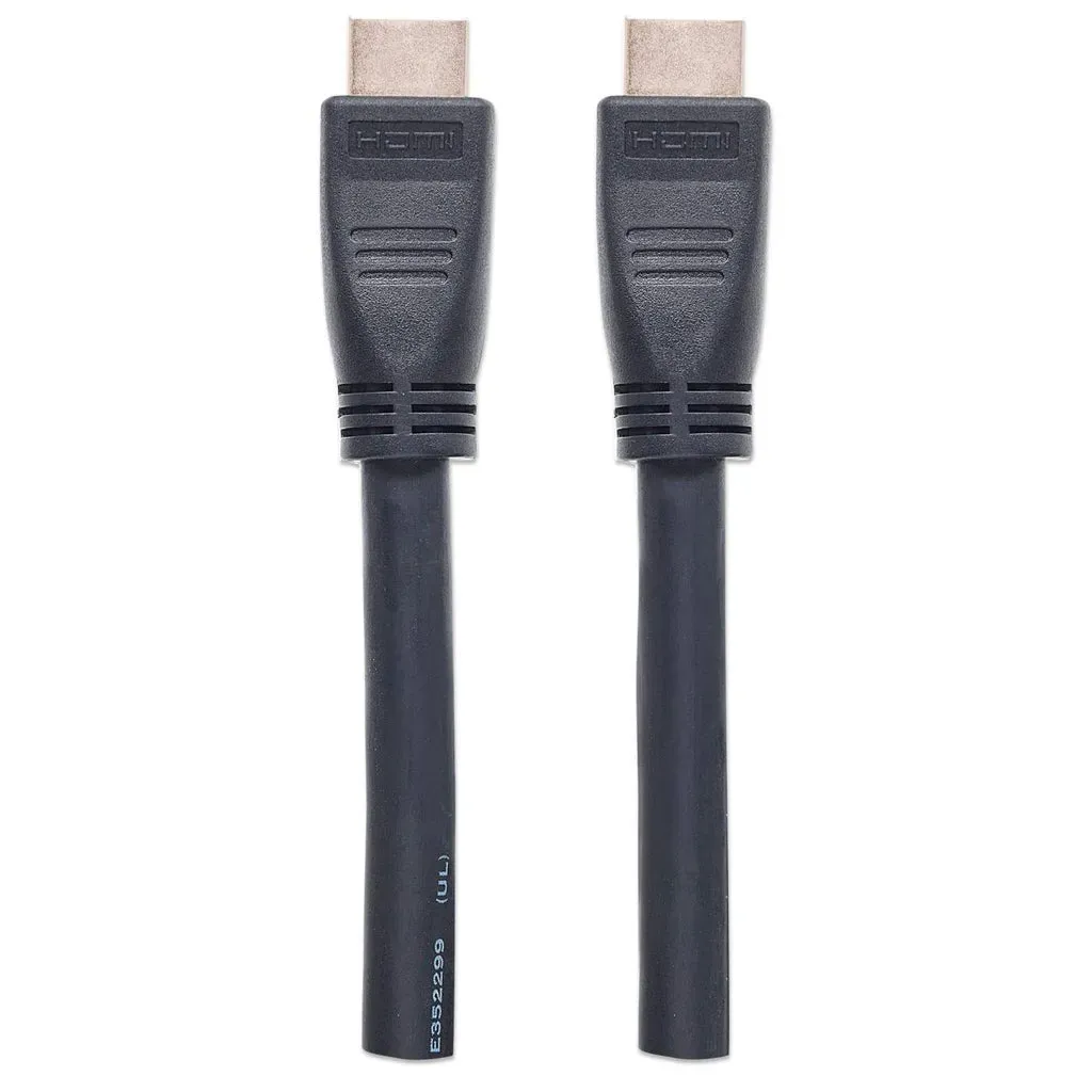 Manhattan High Speed HDMI-Kabel mit Ethernet-Kanal, CL3-zertifiziert für Wandinstallationen, HEC, ARC, 3D, 4K@60Hz, CL3, HDMI-Stecker auf HDMI-Stecker, geschirmt, schwarz, 10 m – Bild 4