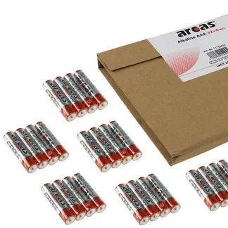 Micro-Batterien ARCAS Alkaline Typ AAA/LR03, 1,5V, 36er Flat-Pack Micro-Batterien ARCAS Alkaline Typ AAA/LR03, 1,5V, 36er Flat-Pack