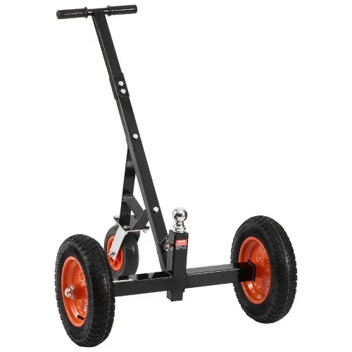 VEVOR Rangierhilfe Anhänger, 454 kg Stützlastkapazität, 425 & 560 mm einstellbare Höhe, 50,8 mm Kugel, 355,6 mm Luftreifen, Karbonstahl, zum Bewegen von Wohnmobilanhängern – Bild 8