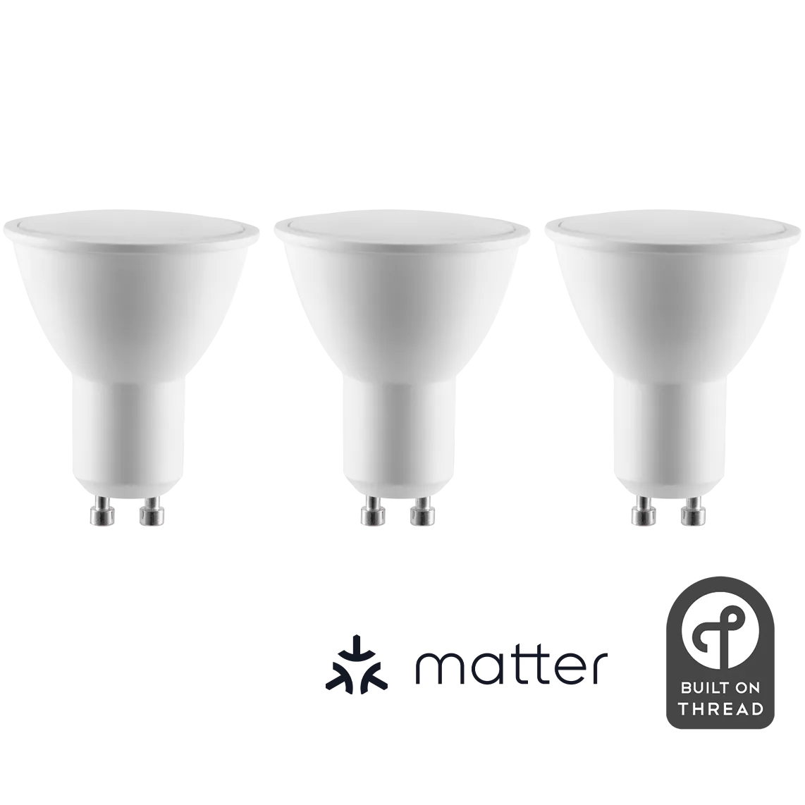LED-Leuchtmittel ITIUS, GU10, 4,8W, 500lm, RGB+CCT, matter über Thread, 3er-Pack LED-Leuchtmittel ITIUS, GU10, 4,8W, 500lm, RGB+CCT, matter über Thread, 3er-Pack