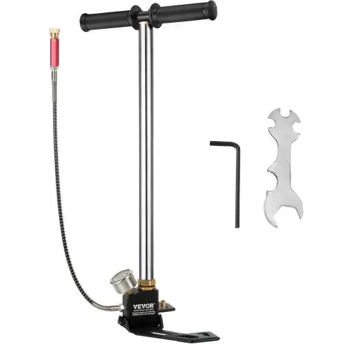 VEVOR Dreistufige Hochdruckluftpumpe 4500psi, Handpumpe Tragbare 30MPa, Luftpumpe Hochdruck Fahrradpumpe Luftpumpe für E-Bike Mountainbike Rennrad Komplettes Zubehör VEVOR Dreistufige Hochdruckluftpumpe 4500psi, Handpumpe Tragbare 30MPa, Luftpumpe Hochdruck Fahrradpumpe Luftpumpe für E-Bike Mountainbike Rennrad Komplettes Zubehör