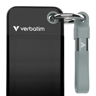 Verbatim Pocket SSD 1 TB USB Typ-C 3.2 Gen 2 (3.1 Gen 2) Schwarz, Grau Verbatim Pocket SSD 1 TB USB Typ-C 3.2 Gen 2 (3.1 Gen 2) Schwarz, Grau