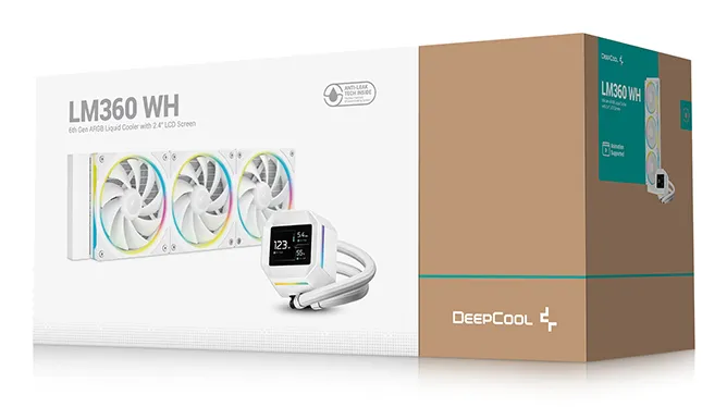 DeepCool LM360 WH Prozessor Flüssigkeitskühlung 12 cm Weiß 1 Stück(e) – Bild 6