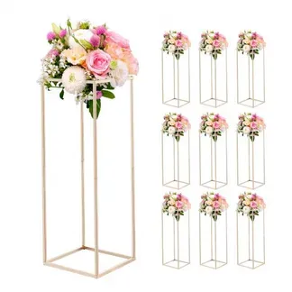 VEVOR Hochzeitsblumenständer 280x280x800 mm, 10 Stk. Blumenhocker mit verdeckter Schraube, rechteckiger Pflanzenhocker für Hochzeiten, Partys, Geburtstage, Zuhause, Tischdekorationsständer VEVOR Hochzeitsblumenständer 280x280x800 mm, 10 Stk. Blumenhocker mit verdeckter Schraube, rechteckiger Pflanzenhocker für Hochzeiten, Partys, Geburtstage, Zuhause, Tischdekorationsständer