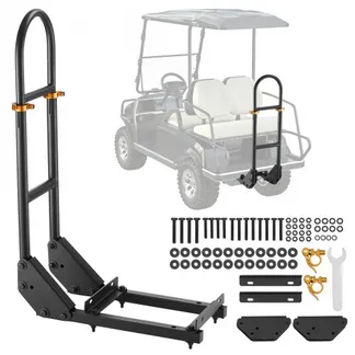 VEVOR Haltegriff für Golfwagen (450 x 235 x 905 mm) kompatibel mit den meisten Golfwagen mit Metallfußplatten, höhenverstellbarer (69,85-85,09 cm) Haltegriff aus Karbonstahl für den Rücksitz VEVOR Haltegriff für Golfwagen (450 x 235 x 905 mm) kompatibel mit den meisten Golfwagen mit Metallfußplatten, höhenverstellbarer (69,85-85,09 cm) Haltegriff aus Karbonstahl für den Rücksitz