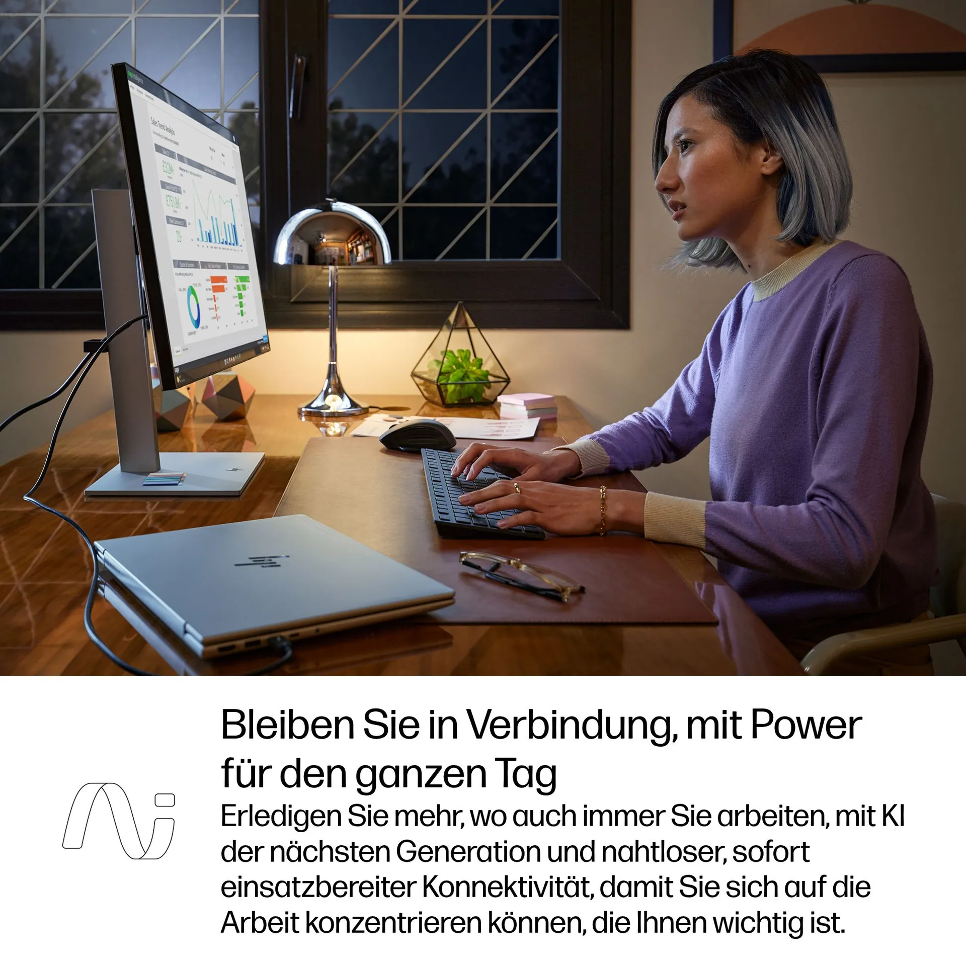 HP EliteBook 6 G1q Next Gen AI PC Copilot+ PC Snapdragon X1P-42-100 Laptop 35,6 cm (14") WUXGA 32 GB LPDDR5x-SDRAM 1 TB SSD Wi-Fi 7 (802.11be) Windows 11 Pro Silber – Bild 6