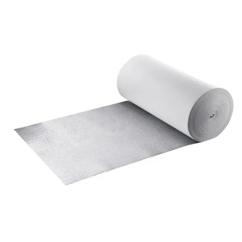 VEVOR Isolierfolie, Reflexionsfolie mit EPE-Schaumkern, 3mm, Dämmfolie 122cm x 76,2m, Aluminiumfolie + PE-Folie, wärmereflektierender Schutz, Wärmedämmrolle, Garagentore, Fenster, Wohnmobildächer – Bild 10