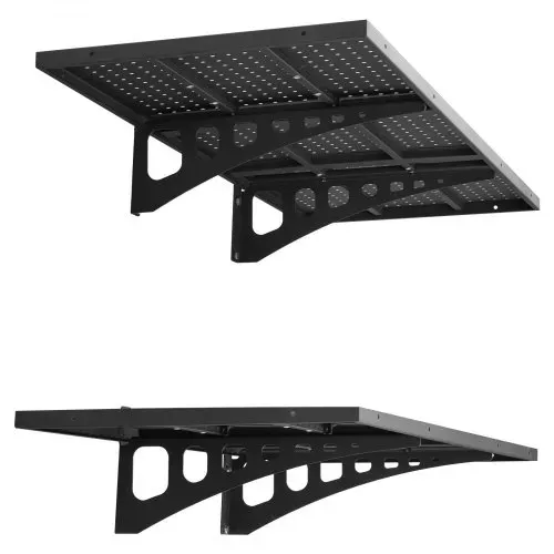 VEVOR 2er-Set Garagenregal 1219x503x200 mm Werkzeugaufbewahrung 127 kg pro Schicht Werkzeughalter Wand 1219x503 mm Regalfläche Aufbewahrungsregale Metallregal Werkzeug Organizer Wandregale – Bild 9