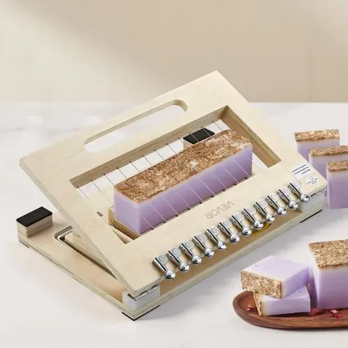 VEVOR Seifenschneider, Holzseifenschneider, Drahtschneider, 12 Segmenten, inkl. Ersatzdrähten, DIY-Schneidewerkzeug, Ideal für Handgemachte Seifenherstellung Kerzen Trimmen Käse – Bild 7