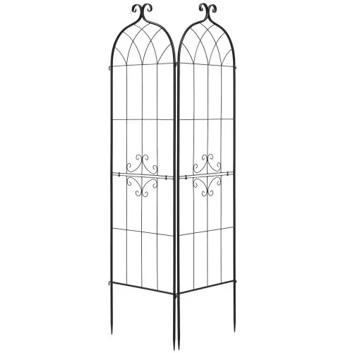 VEVOR Rankgitter, 180x52,5 cm 2er-Pack, Metall Rankhilfe mit Pulverbeschichteter Oberfläche & Verriegelungsmechanismus, Kletterhilfe, Garten Spalier, Pflanzengitter für Blumen, Gemüse & Rosen – Bild 10