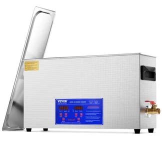 VEVOR 10 L Ultraschallreiniger Ultraschall Reinigungsgerät 300 W professionelle Reinigungsmaschine mit Timer und Heizung, 40kHz Ultraschallreiniger mit Korb für Waffenteile Kugeln Militärbedarf VEVOR 10 L Ultraschallreiniger Ultraschall Reinigungsgerät 300 W professionelle Reinigungsmaschine mit Timer und Heizung, 40kHz Ultraschallreiniger mit Korb für Waffenteile Kugeln Militärbedarf