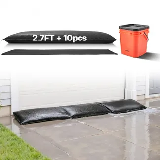 VEVOR Sandsäcke (sandfrei) 10-tlg. (43 x 83 cm) Hochwasserbarriere Hochwasserschutz, Überschwemmungsschutzsäcke für Haus Tür Keller Garage Hochwassersäcke inkl. Eimer VEVOR Sandsäcke (sandfrei) 10-tlg. (43 x 83 cm) Hochwasserbarriere Hochwasserschutz, Überschwemmungsschutzsäcke für Haus Tür Keller Garage Hochwassersäcke inkl. Eimer
