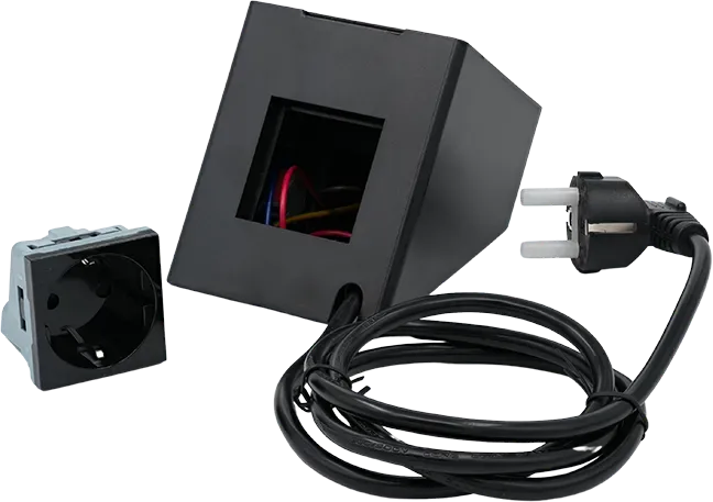 Shelly · Unterputz Zubehör ·Wall Display · Stand Socket · Schwarz – Bild 5