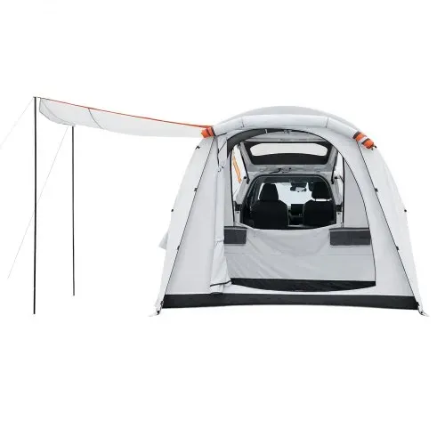 VEVOR Aufblasbares Heckklappenzelt Autozelt (2042+1020) x 2438 x 2020 mm, Wasserdichtes (PU2000 mm) Campingzelt mit Belüfteten Türen & Moskitonetzen, SUV-Heckzelt für Camping Wandern, inkl. Luftpumpe – Bild 8