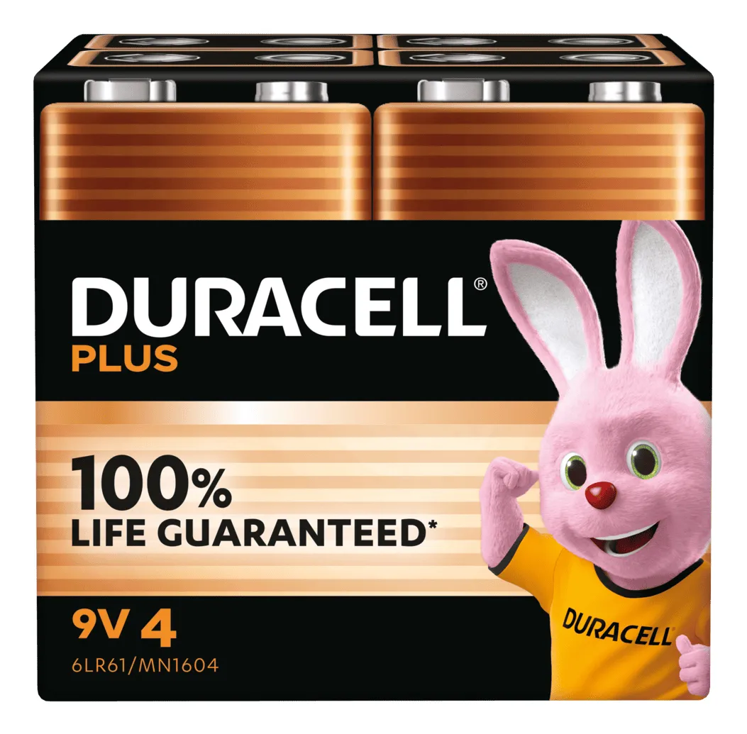 Duracell Plus Power Einwegbatterie 9V Alkali Duracell Plus Power Einwegbatterie 9V Alkali