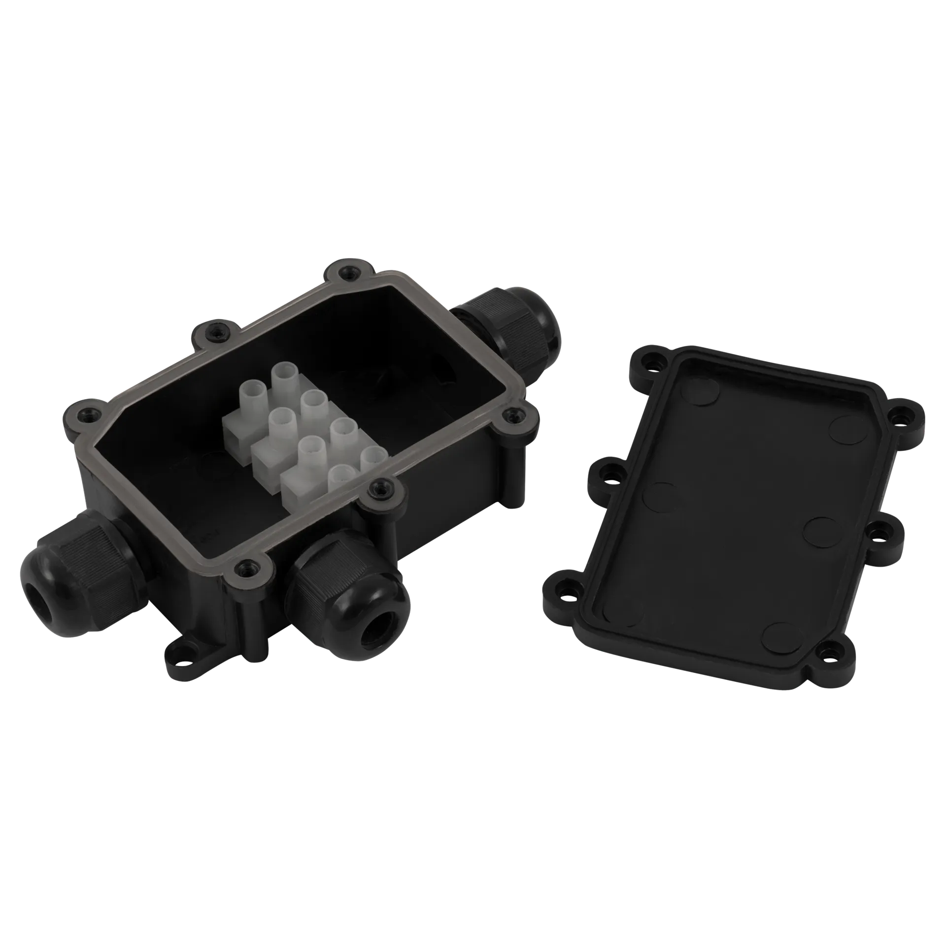 Abzweigdose McPower, IP68 - für Außen, 1 Ein- und 2 Ausgänge, T-Version, 124x72x32mm – Bild 3