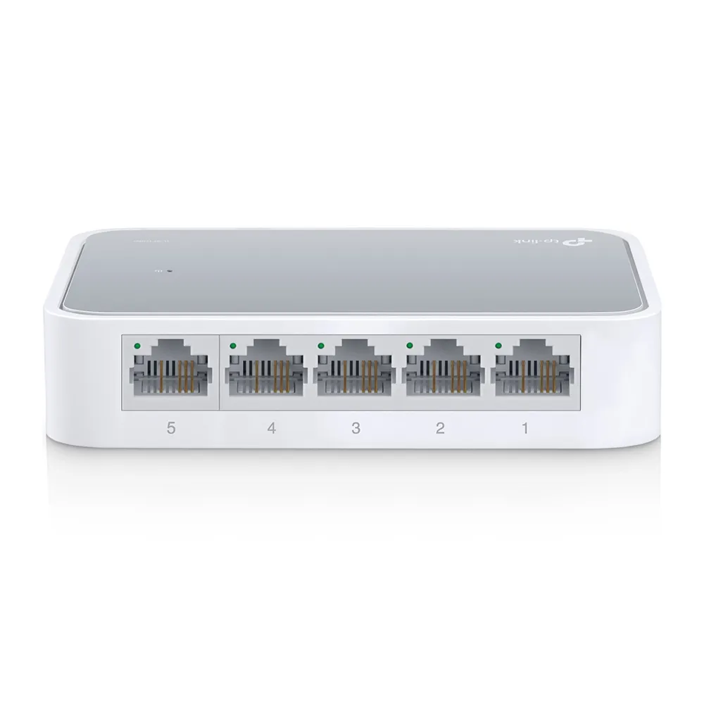 TP-Link – TL-SF1005P – 5-Port 10/100 Mbps Desktop Switch with 4-Port TP-Link – TL-SF1005P – 5-Port 10/100 Mbps Desktop Switch with 4-Port