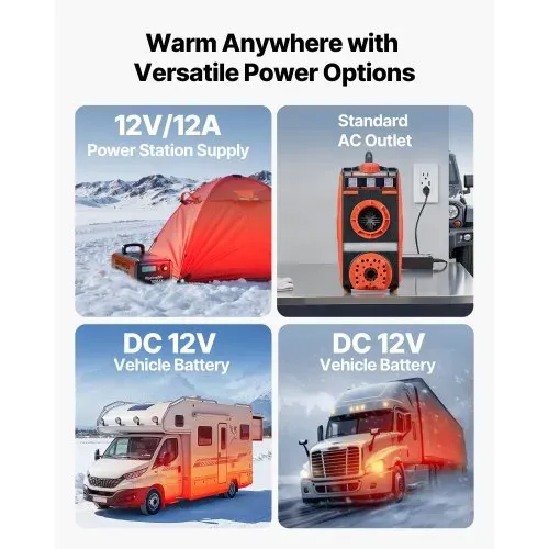 VEVOR Dieselheizung 5-8KW DC 12 V tragbarer All in One Diesel-Lufterhitzer mit Bluetooth-App-Steuerung, Fernbedienung & LCD-Bildschirm, 4,5 L Kraftstofftank für Fahrzeuge Transporter Wohnmobile – Bild 6