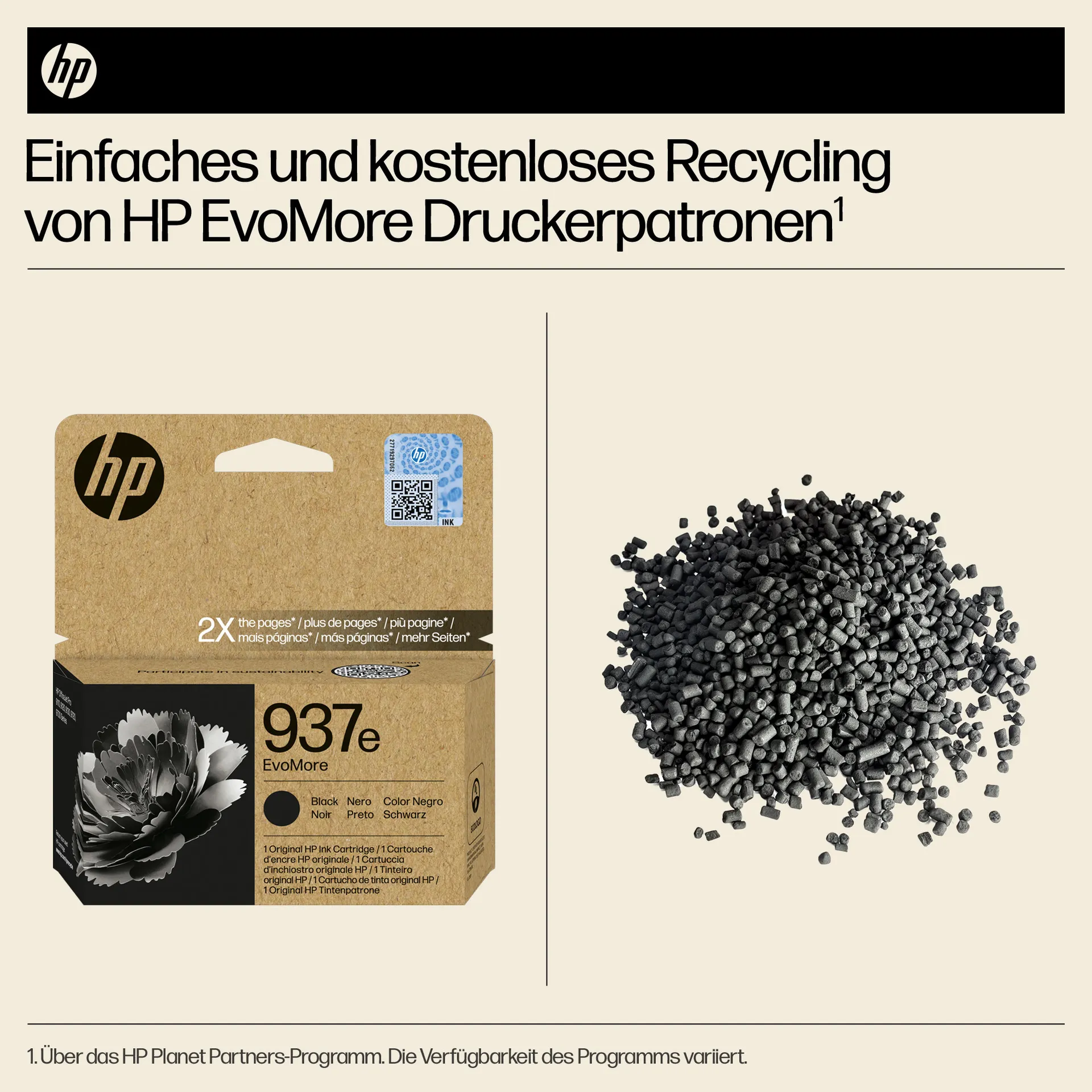 HP 937e EvoMore Schwarz Original Druckerpatrone – Bild 3
