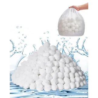 VEVOR Filter Balls für Sandfilter, 2,1 kg, Filterbälle ersetzen Pool-Filtersand, wiederverwendbare Filtermedienbälle aus Polyesterfaser mit Waschbeutel, für Schwimmbecken, Aufstellbecken, Aquarium VEVOR Filter Balls für Sandfilter, 2,1 kg, Filterbälle ersetzen Pool-Filtersand, wiederverwendbare Filtermedienbälle aus Polyesterfaser mit Waschbeutel, für Schwimmbecken, Aufstellbecken, Aquarium