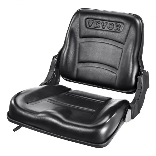VEVOR Universal Traktorsitz aus PVC-Kunstleder und Polyurethanschaum Traktor Schleppersitz mit verstellbarer Rückenlehne und Mikro-Sicherheitsschalter Treckersitz Fahrersitz 160–340mm Schlitz – Bild 9