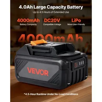 VEVOR 20 V tragbare Akku- und Ladegerät-Kombination, 4,0 Ah Lithium-Ionen-Akkupack, verlängerte Laufzeit, kompatibel mit Serienwerkzeugen, zum Austauschen und schnellen Aufladen VEVOR 20 V tragbare Akku- und Ladegerät-Kombination, 4,0 Ah Lithium-Ionen-Akkupack, verlängerte Laufzeit, kompatibel mit Serienwerkzeugen, zum Austauschen und schnellen Aufladen