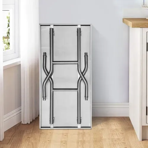 VEVOR Arbeitstisch Küche, 1220 x 610 x 850 mm Arbeitstisch Gastro 2-lagiger Zubereitungstisch Edelstahl Gastro Tisch, Essenszubereitung Gewerbe Küchentisch Lebensmittel Küchentisch Edelstahltisch – Bild 7