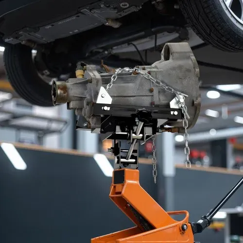 VEVOR Getriebeheber-Adapter Tablett 0,5 t Tragkraft Hochleistungsstahl für Wagenheber mit 1-1/5 Zoll abnehmbarer Sattelwelle, für Garage Reparaturwerkstatt Schwarz – Bild 7