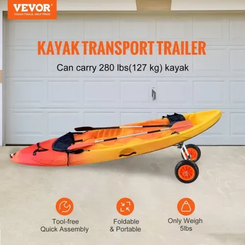 VEVOR Kajakwagen 252x670x605mm Kanuwagen bis 127kg belastbar Surfwagen Aluminiumlegierung 20cm Gummiräder 110-455mm Einstellbar Für Bootswagen Kajak Kanu Transportwagen Trolley Surfwagen Bootstrailer VEVOR Kajakwagen 252x670x605mm Kanuwagen bis 127kg belastbar Surfwagen Aluminiumlegierung 20cm Gummiräder 110-455mm Einstellbar Für Bootswagen Kajak Kanu Transportwagen Trolley Surfwagen Bootstrailer