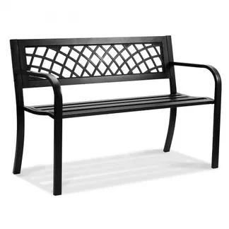 VEVOR Gartenbank Terrassenbank aus Metall, 1163 mm Parkbank Ruhebank 218 kg Tragkraft, 3 Personen Garten- und Parkbank mit Rückenlehne & Armlehnen, Vintage Sitzbank für Garten, Park, Hof, Veranda VEVOR Gartenbank Terrassenbank aus Metall, 1163 mm Parkbank Ruhebank 218 kg Tragkraft, 3 Personen Garten- und Parkbank mit Rückenlehne & Armlehnen, Vintage Sitzbank für Garten, Park, Hof, Veranda