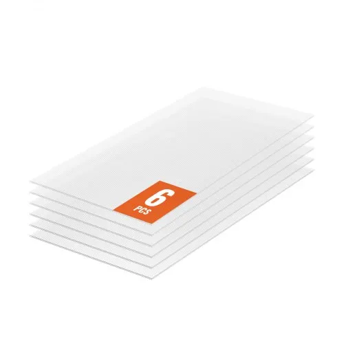 VEVOR 6er-Set Gewächshausplatten aus Polycarbonat, 1210 x 605 x 4 mm Stegplatten, wasserdichte UV-geschützte gewellte Hohlkammerplatten, schlagfeste, transparente Dachplatten für Gewächshaus/Garten VEVOR 6er-Set Gewächshausplatten aus Polycarbonat, 1210 x 605 x 4 mm Stegplatten, wasserdichte UV-geschützte gewellte Hohlkammerplatten, schlagfeste, transparente Dachplatten für Gewächshaus/Garten