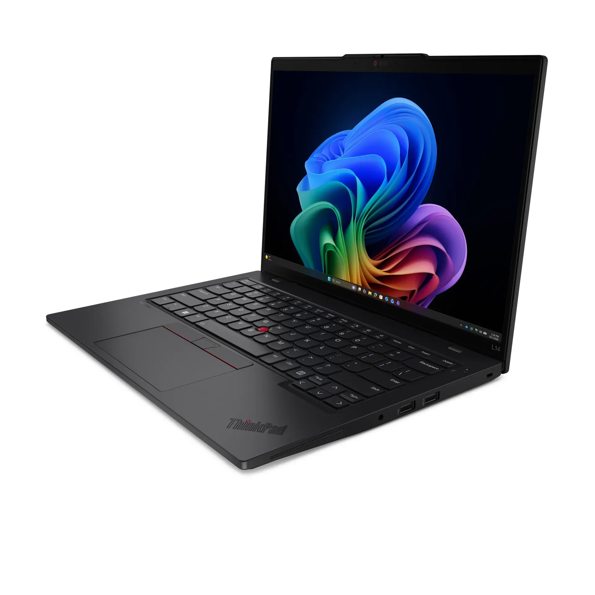 Lenovo ThinkPad L14 Gen 7 (Intel) Copilot+ PC Intel Core Ultra 7 355 Laptop 35,6 cm (14") WUXGA 32 GB DDR5-SDRAM 512 GB SSD Wi-Fi 7 (802.11be) Windows 11 Pro Deutsch Schwarz – Bild 4