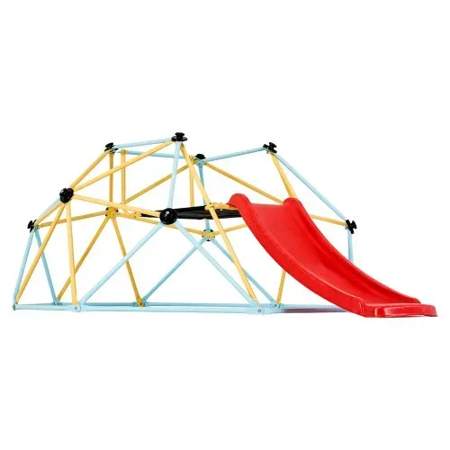 VEVOR Kletterkuppel, 2,44 m geometrisches Klettergerüst mit Rutsche, für Kinder von 3 bis 9 Jahren, Klettergerüst 272 kg Tragfähigkeit, mit Klettergriff, Indoor-/Outdoor-Spielgerät ideal Hinterhof – Bild 10