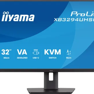 iiyama ProLite 32″ (80cm) 4K-VA-Panel mit USB-C (95 W), KVM-Switch und PiP/PbP iiyama ProLite 32″ (80cm) 4K-VA-Panel mit USB-C (95 W), KVM-Switch und PiP/PbP