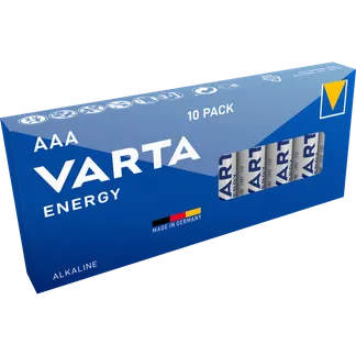Micro-Batterie VARTA “Energy“ Alkaline, Typ AAA, LR06, 1,5V, 10er Pack Micro-Batterie VARTA “Energy“ Alkaline, Typ AAA, LR06, 1,5V, 10er Pack
