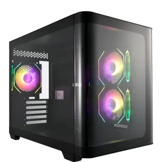 FSP S380-BA Gehäuse Midi Tower mITX, mATX Schwarz ARGB FSP S380-BA Gehäuse Midi Tower mITX, mATX Schwarz ARGB