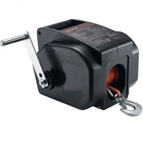 VEVOR Elektrische Seilwinde, 12 V DC 300 W, umkehrbare Bootwinde für Boote bis 900 kg, Power-In-, Power-Out- & Freilaufbetrieb für Boote mit kabelgebundener Fernbedienung & Handkurbel – Bild 10