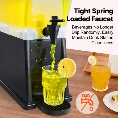 VEVOR Getränkespender, 11 L Wasserspender Getränkespender für Partys, Saftspender aus Kunststoff mit Standhahndeckel, Eistee-Limonadensaft-Wasserspender, für Restaurants, Hotels, Partys usw. – Bild 2