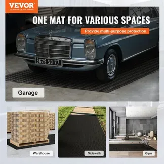 VEVOR Diamond-Plate-Gummibodenbelag-Rolle, 3mm x 1,2 m x 3 m Garagenbodenmatte, SBR-Gummi-Garagenbodenbelag-Rolle, Diamond Plate-Gummimatte für unter Autos, Garage, Industrie, Fitnessstudio, Schwarz VEVOR Diamond-Plate-Gummibodenbelag-Rolle, 3mm x 1,2 m x 3 m Garagenbodenmatte, SBR-Gummi-Garagenbodenbelag-Rolle, Diamond Plate-Gummimatte für unter Autos, Garage, Industrie, Fitnessstudio, Schwarz