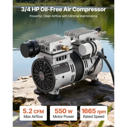 VEVOR Teichbelüfter, Luftkompressor 550 W, Nenndrehzahl 1400 U/min, Teichbelüftungspumpe, max. Druck 0,3 MPa, Einstelltemperatur -5 °C bis 40 °C, inkl. Timer, Ideal für Teich, Wassergarten VEVOR Teichbelüfter, Luftkompressor 550 W, Nenndrehzahl 1400 U/min, Teichbelüftungspumpe, max. Druck 0,3 MPa, Einstelltemperatur -5 °C bis 40 °C, inkl. Timer, Ideal für Teich, Wassergarten