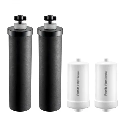 VEVOR Wasserfilter-Ersatz Reinigungselemente Ersatzfilter, Schwerkraft-Wasserfiltersystem-Ersatz, kompatibel mit den meisten Marken, 4er-Pack (2 Aktivkohlefilter + 2 Entfluorierungsfilter) – Bild 9